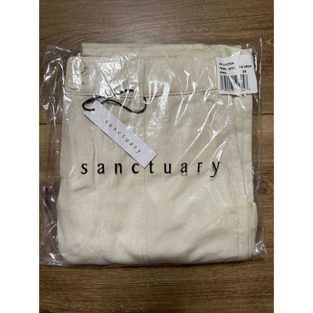 NWT! Sanctuary Rebel Wide Leg Pants in Birch Size 26 - Picture 2 of 4